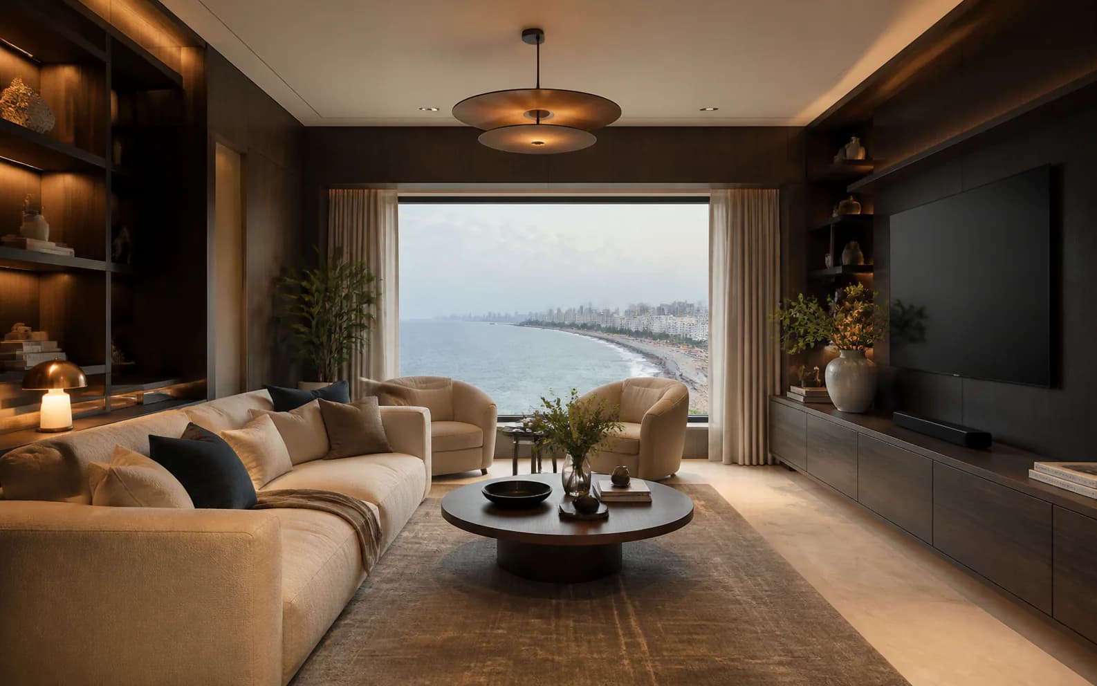 Worli Pied-à-Terre living space