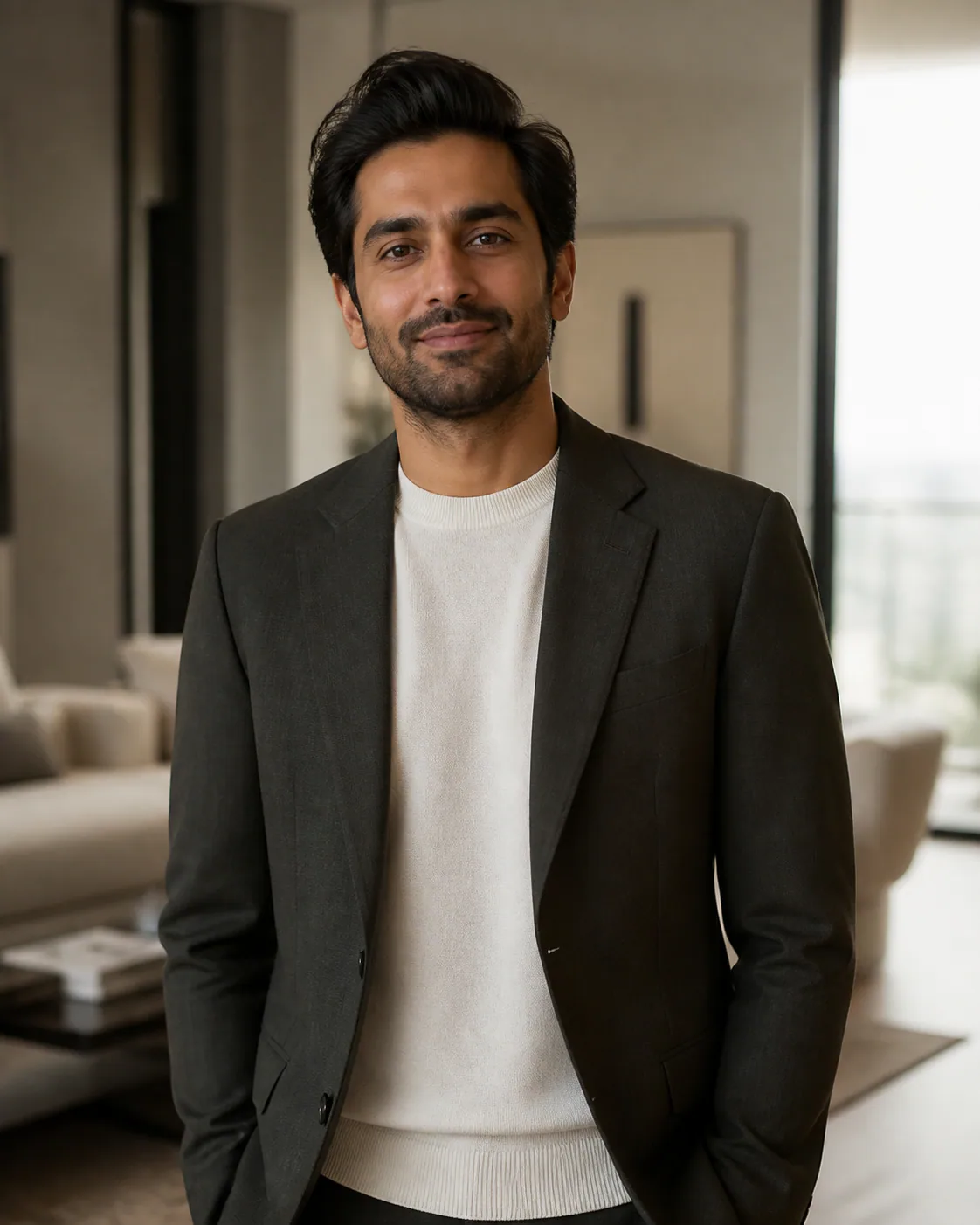 Illustrative portrait of advisor Vikram Nair