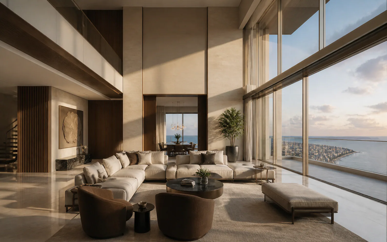 Sky Pavilion double-height salon